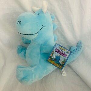 NWT Dav Pilkey Blue Dragon Plush Stuffed Animal Book Buddy Toy 10” Gift Idea